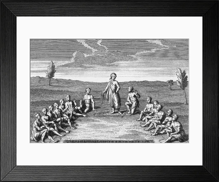 Framed Print : Iroquois Indian Five Nation Confederacy Framed Print : Iroquois Indian Five Nation Confederacy