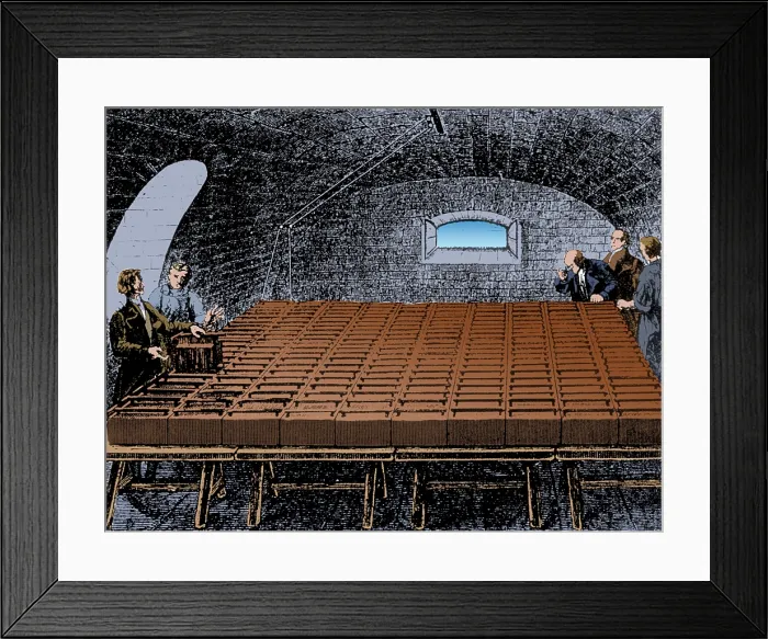 Framed Print : Humphry Davy's 'Great Beattery', 1807