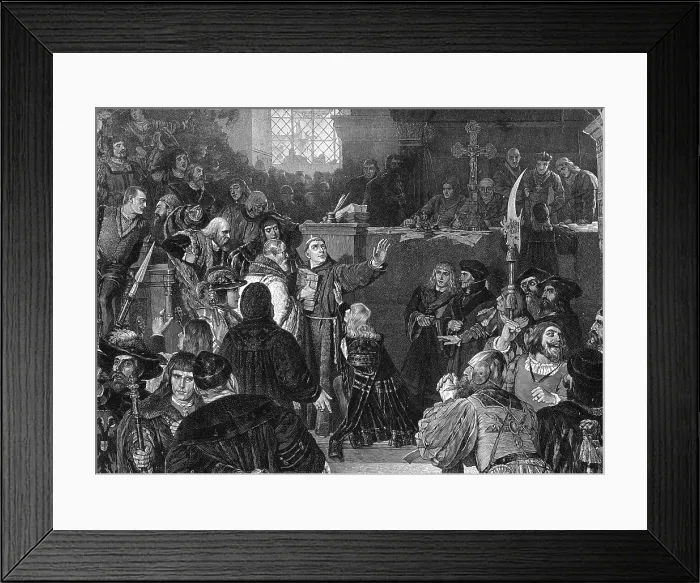 Framed Print : Martin Luther, Imperial Diet of Worms, 1521 Framed Print : Martin Luther, Imperial Diet of Worms, 1521