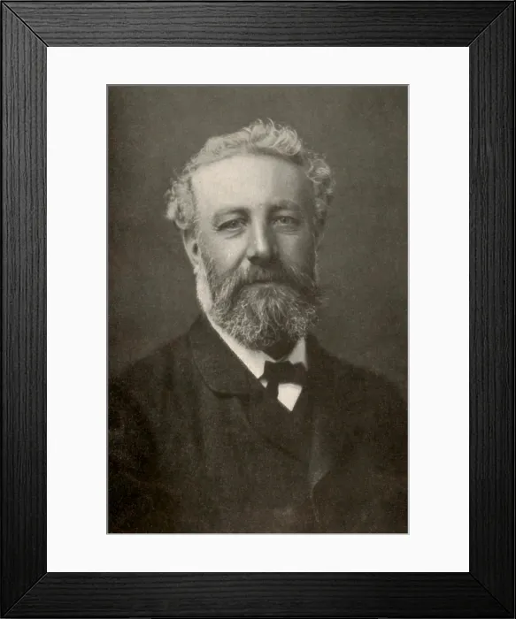 Framed Print : Jules Verne, French Author