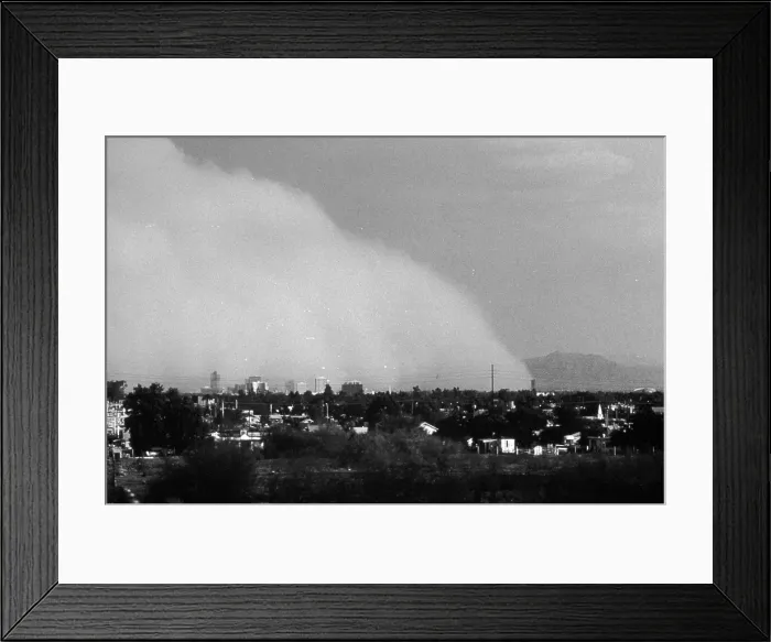 Framed Print : Dust Storm, 1975 Framed Print : Dust Storm, 1975
