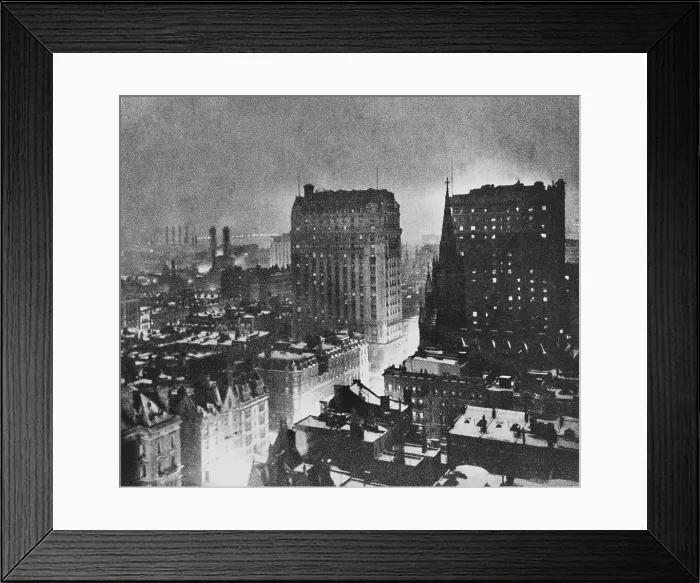 Framed Print : New York at Night, 1914 Framed Print : New York at Night, 1914