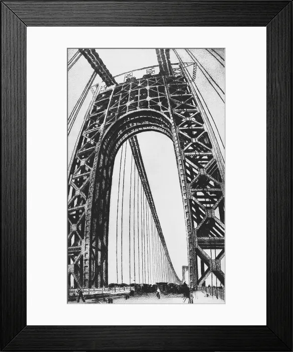 Framed Print : George Washington Bridge, c.1930 Framed Print : George Washington Bridge, c.1930