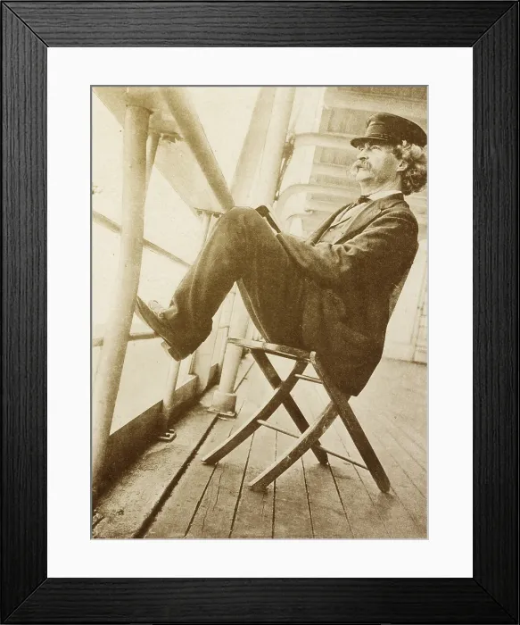 Framed Print : Mark Twain, American Author and Humorist Framed Print : Mark Twain, American Author and Humorist