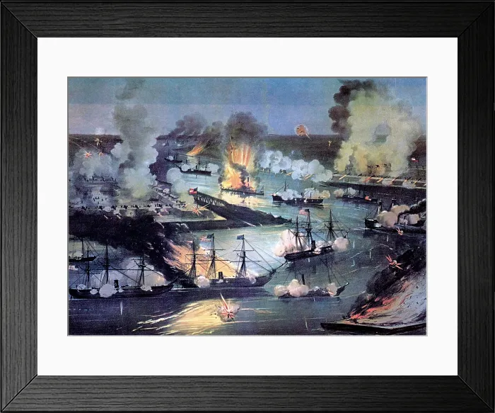 Framed Print : Capture of New Orleans, 1862
