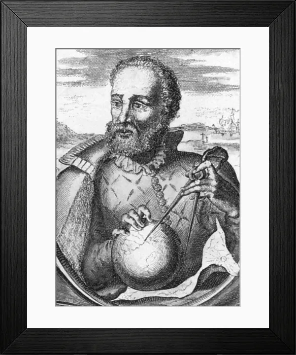 Framed Print : Ferdinand Magellan, Portuguese Explorer Framed Print : Ferdinand Magellan, Portuguese Explorer