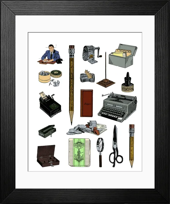 Framed Print : Office Products Framed Print : Office Products