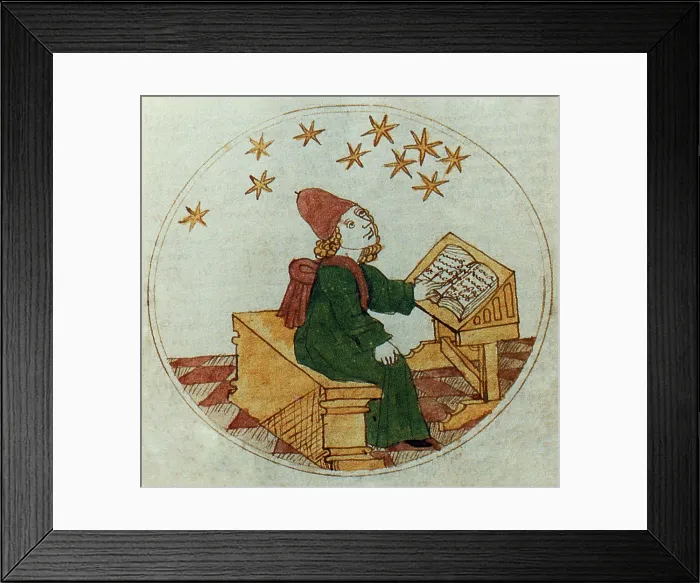 Framed Print : Medieval Astrologer Framed Print : Medieval Astrologer