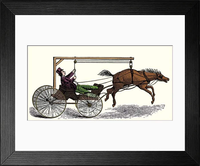 Framed Print : Anti-Runaway Horse Invention Framed Print : Anti-Runaway Horse Invention