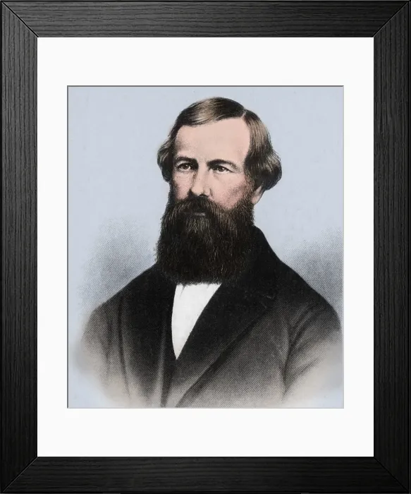 Framed Print : Elisha Graves Otis, American Inventor Framed Print : Elisha Graves Otis, American Inventor