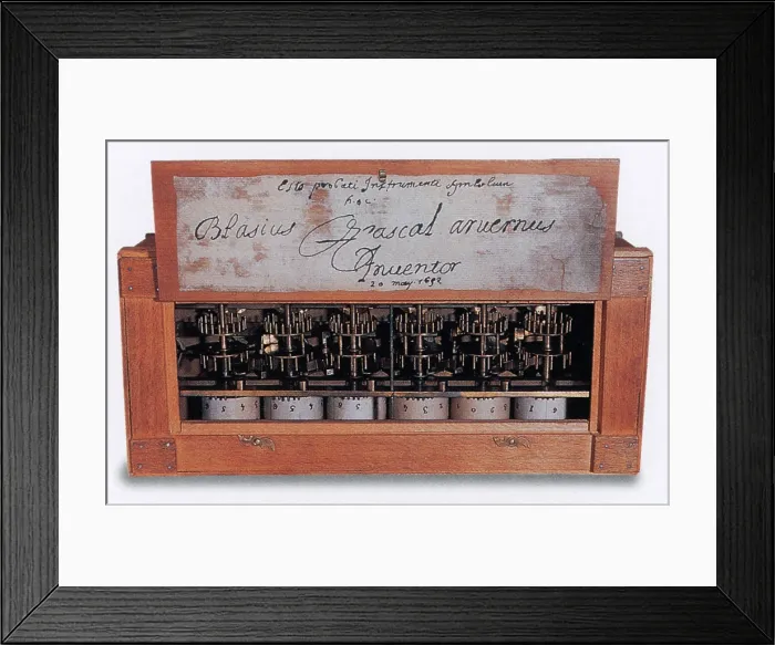 Framed Print : Blasie Pascal, Pascaline, 1642 Framed Print : Blasie Pascal, Pascaline, 1642