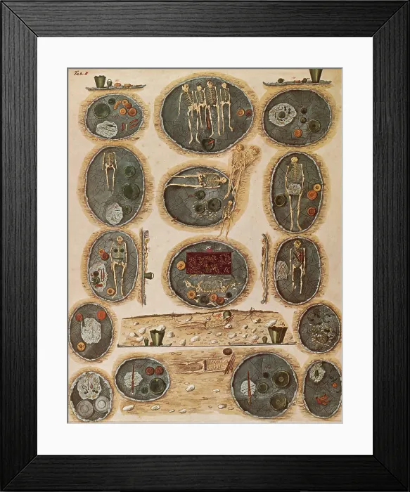 Framed Print : Hallstatt Tombs, Prehistoric Cemetery Framed Print : Hallstatt Tombs, Prehistoric Cemetery