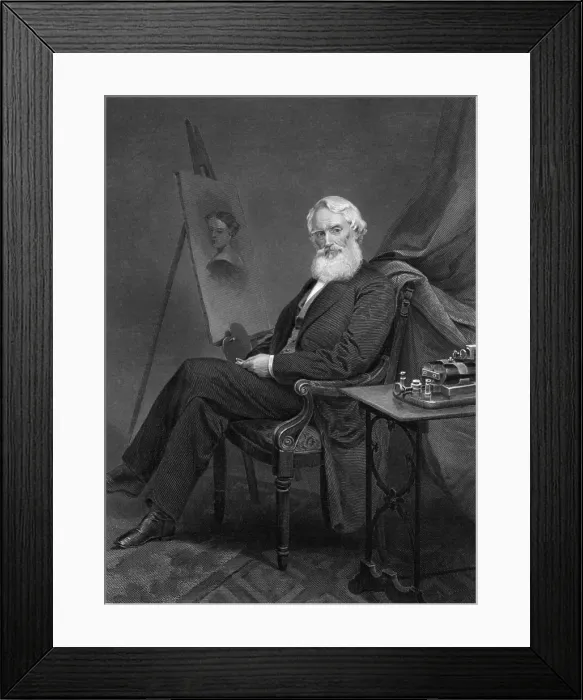 Framed Print : Samuel Morse, American Inventor Framed Print : Samuel Morse, American Inventor