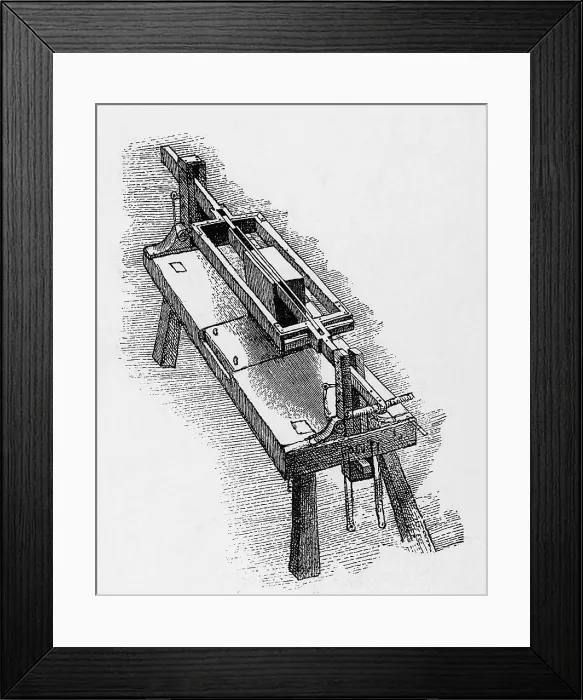 Framed Print : Da Vinci Invention, Marble Sewing Machine Framed Print : Da Vinci Invention, Marble Sewing Machine