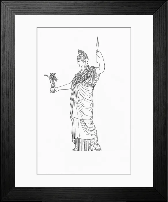 Framed Print : Athena, Greek Goddess of Wisdom