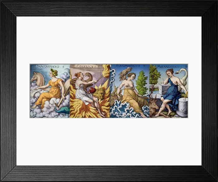 Framed Print : The Four Humors of Hippocratic Medicine Framed Print : The Four Humors of Hippocratic Medicine