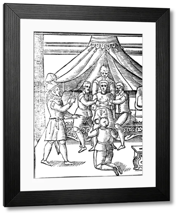 Framed Print : Caesarean Section, 17th Century