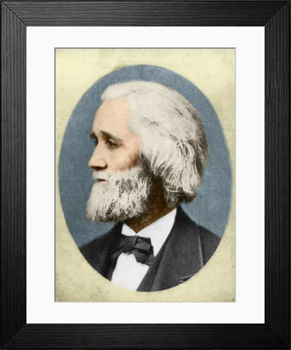 Framed Print : Christopher Sholes, American Inventor