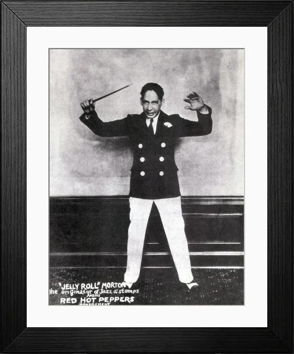 Framed Print : Jelly Roll Morton, American Jazz Musician Framed Print : Jelly Roll Morton, American Jazz Musician