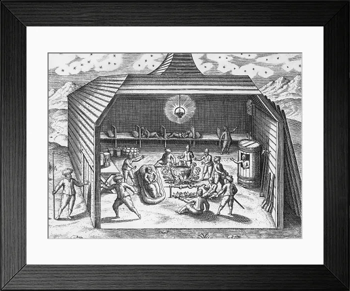 Framed Print : Willem Barentsz, Expedition Wintering in Arctic, 1596 Framed Print : Willem Barentsz, Expedition Wintering in Arctic, 1596