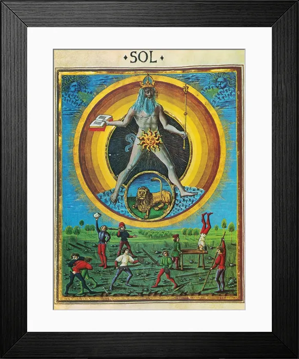 Framed Print : Sun Rules Leo