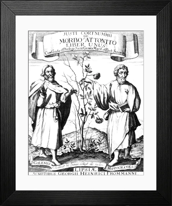 Framed Print : Galen and Hippocrates, Greek Physicians Framed Print : Galen and Hippocrates, Greek Physicians