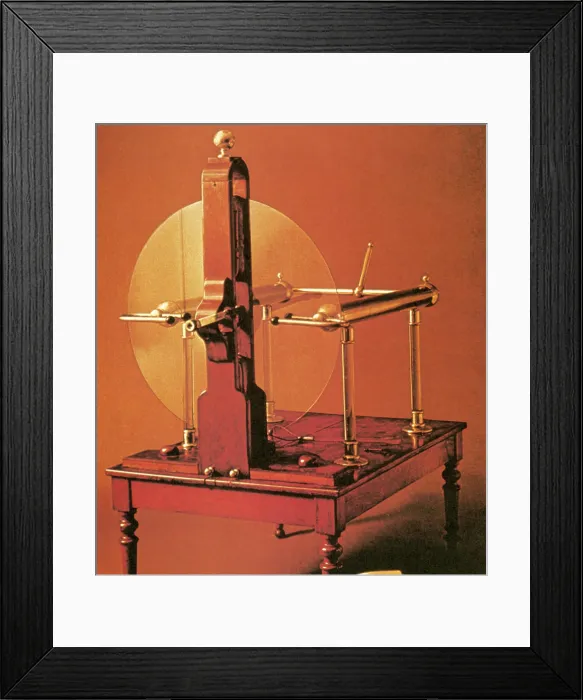 Framed Print : Jesse Ramsden, Electrostatic Generator, 18th Century Framed Print : Jesse Ramsden, Electrostatic Generator, 18th Century