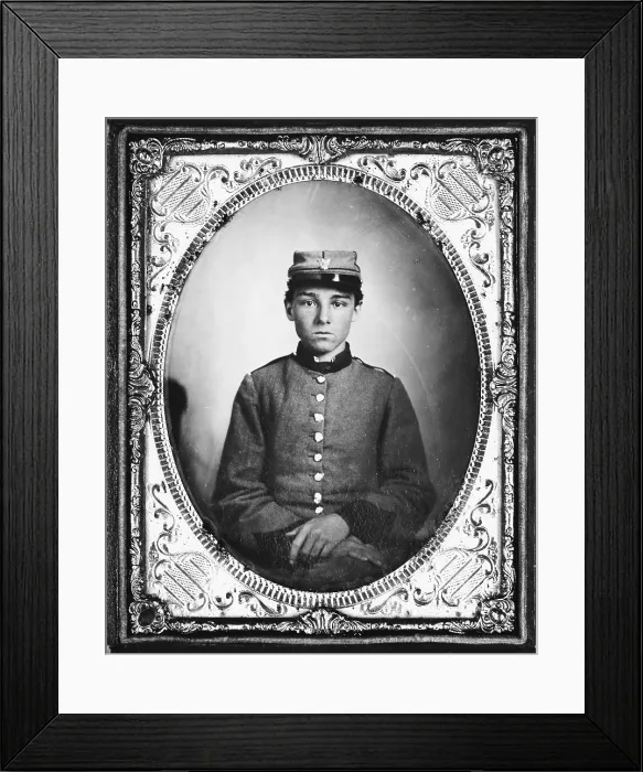 Framed Print : Civil War Soldier Framed Print : Civil War Soldier