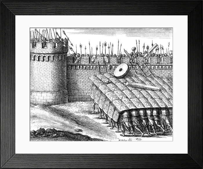 Framed Print : Testudo, Ancient Roman Warfare Framed Print : Testudo, Ancient Roman Warfare