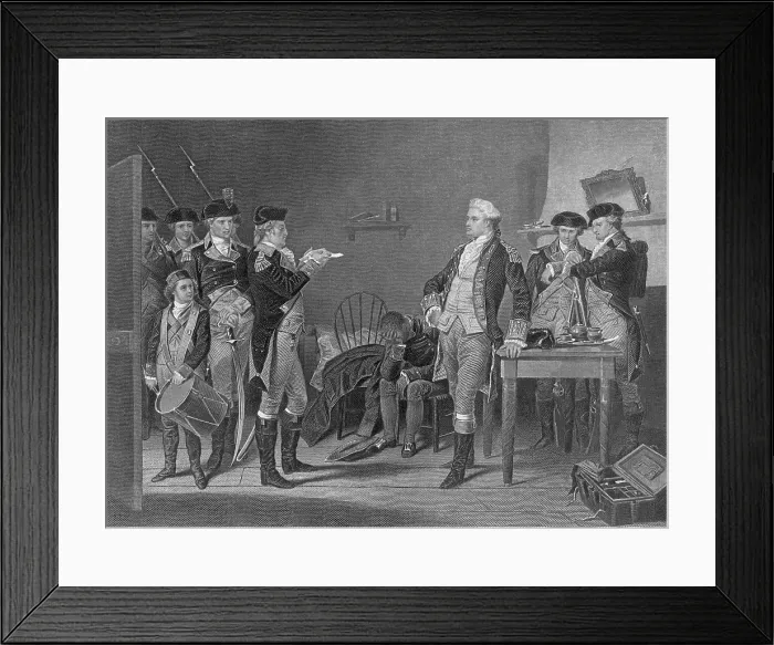 Framed Print : Death Warrant of Major John Andre, 1780 Framed Print : Death Warrant of Major John Andre, 1780