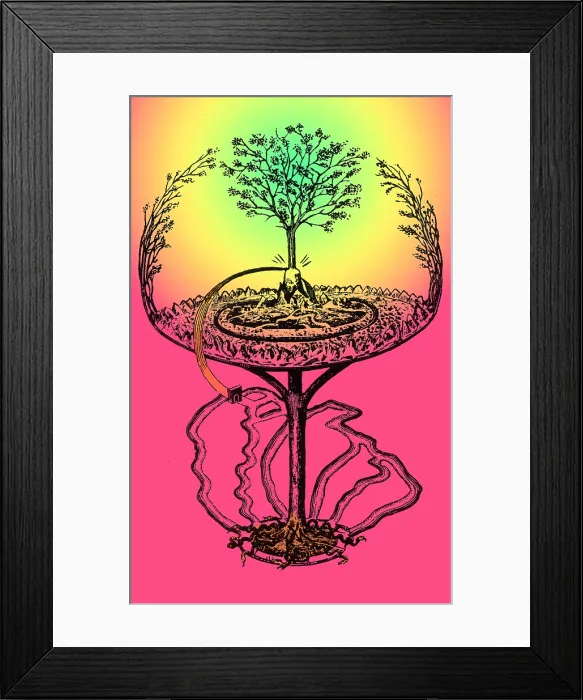 Framed Print : Cosmology, Yggdrasil, Great Ash Tree Framed Print : Cosmology, Yggdrasil, Great Ash Tree