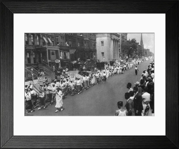 Framed Print : Parade Father Divine Followers Framed Print : Parade Father Divine Followers