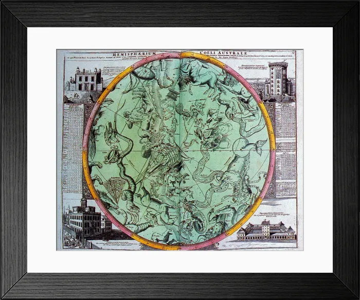 Framed Print : Illustration from Atlas Coelestis
