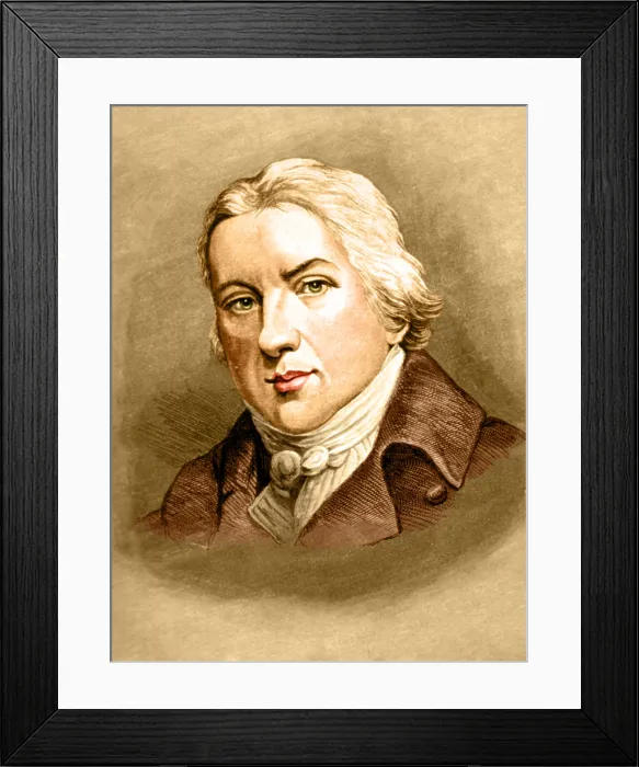 Framed Print : Edward Jenner, English Physician Framed Print : Edward Jenner, English Physician