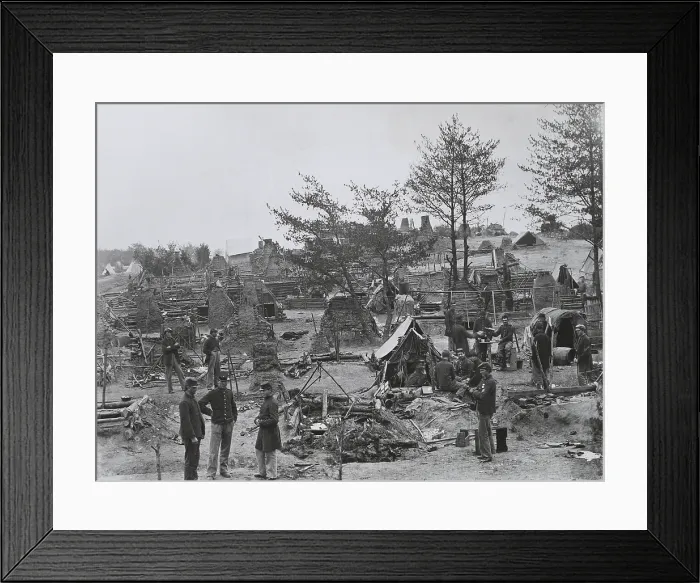 Framed Print : Abandoned Confederate Camp Framed Print : Abandoned Confederate Camp