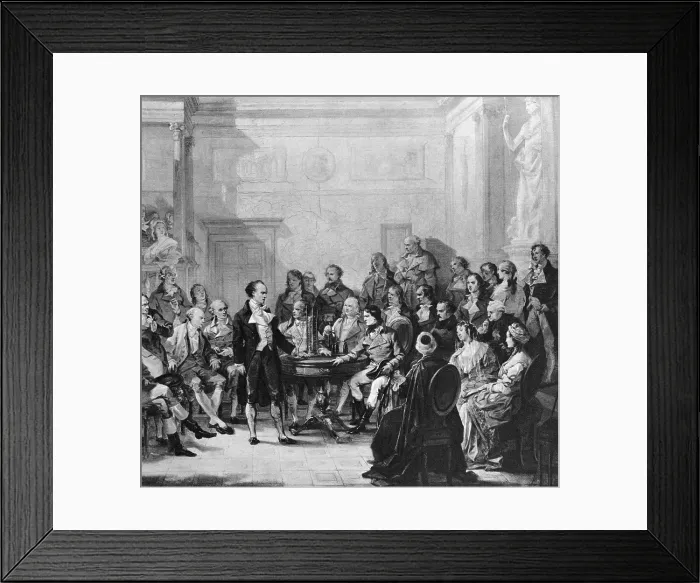 Framed Print : Napoleon and Alessandro Volta, Italian Physicist Framed Print : Napoleon and Alessandro Volta, Italian Physicist