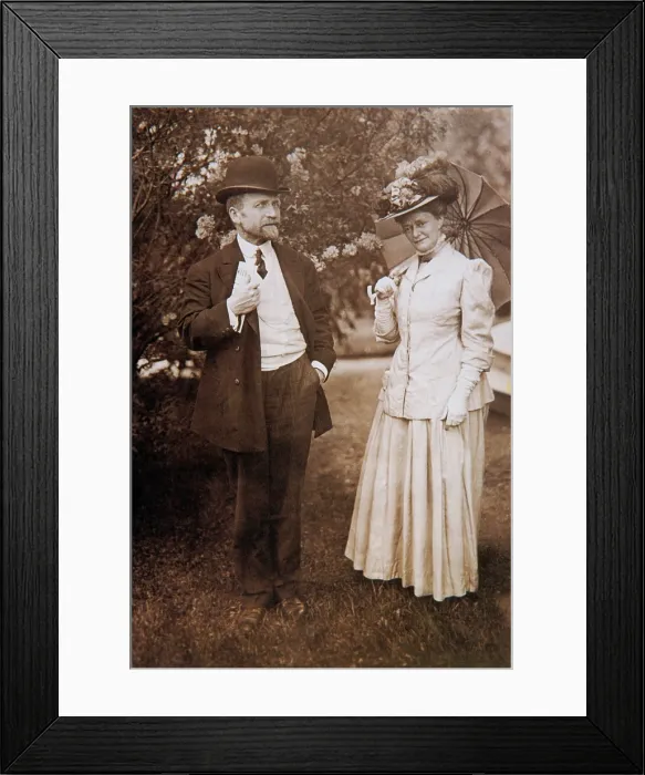Framed Print : David Todd and Mabel Loomis