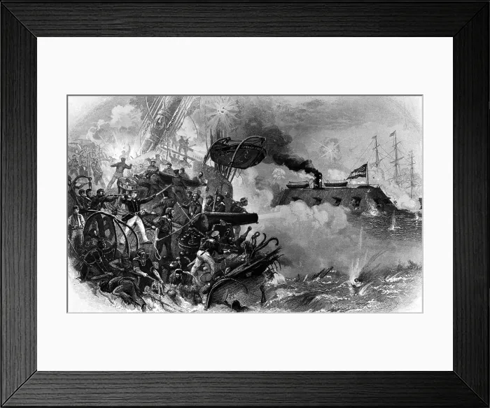 Framed Print : The Confederate Ironclad Merrimack Framed Print : The Confederate Ironclad Merrimack