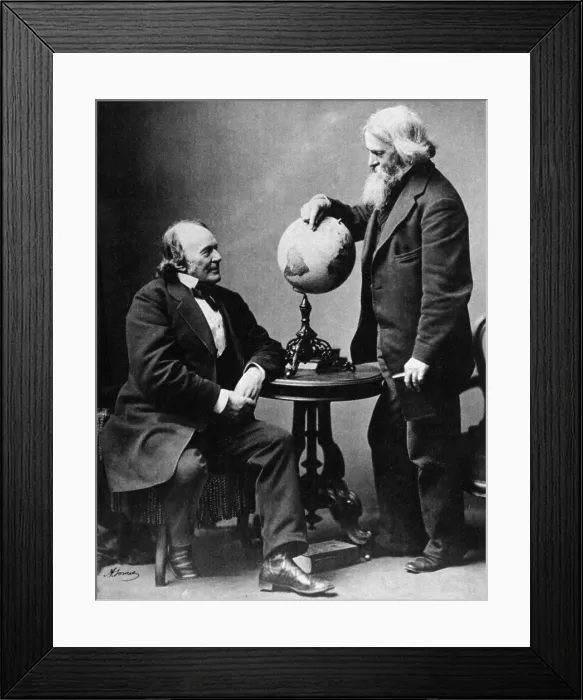 Framed Print : Louis Agassiz and Benjamin Peirce Framed Print : Louis Agassiz and Benjamin Peirce
