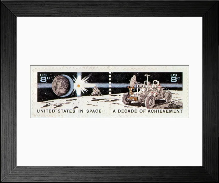 Framed Print : A Decade of Achievement, U.S. Postage Stamp, 1971