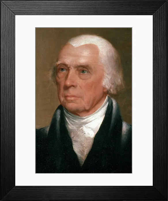 Framed Print : James Madison, 4th U.S. President Framed Print : James Madison, 4th U.S. President