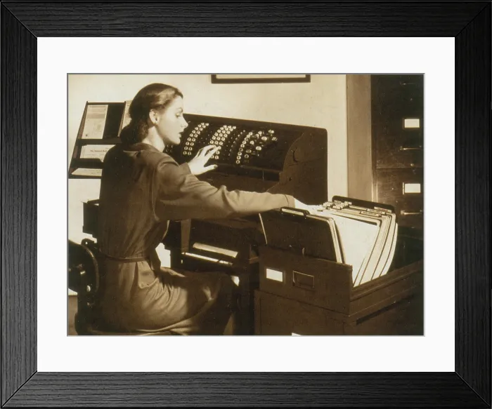 Framed Print : Calculating Machine Framed Print : Calculating Machine