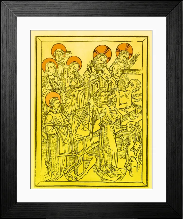 Framed Print : Art of Dying, Temptation of Pride, 15th Century Framed Print : Art of Dying, Temptation of Pride, 15th Century