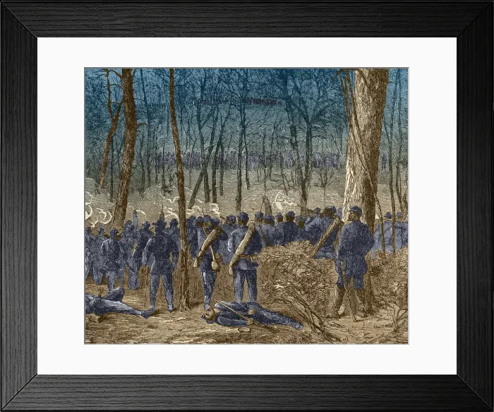 Framed Print : Battle of the Wilderness, 1864