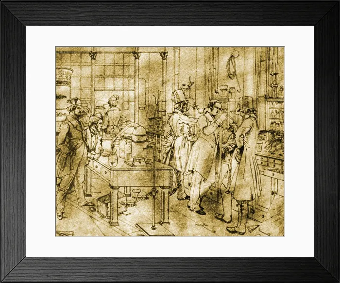 Framed Print : Liebig's Laboratory Framed Print : Liebig's Laboratory