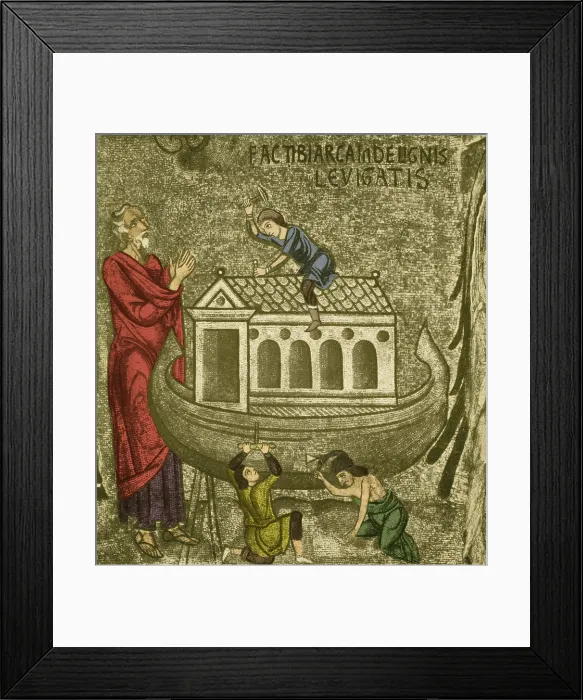 Framed Print : Noah Building The Ark