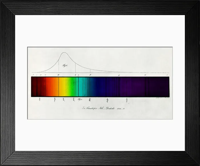 Framed Print : Fraunhofer Lines Framed Print : Fraunhofer Lines