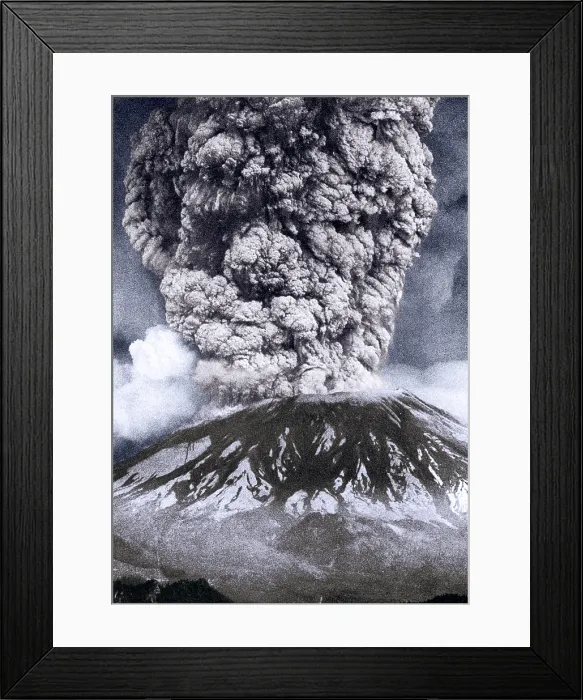 Framed Print : Mount St. Helens Eruption, 1980