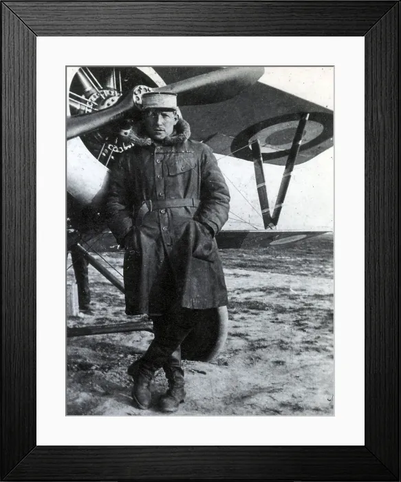 Framed Print : Charles Nungesser, WWI French Flying Ace