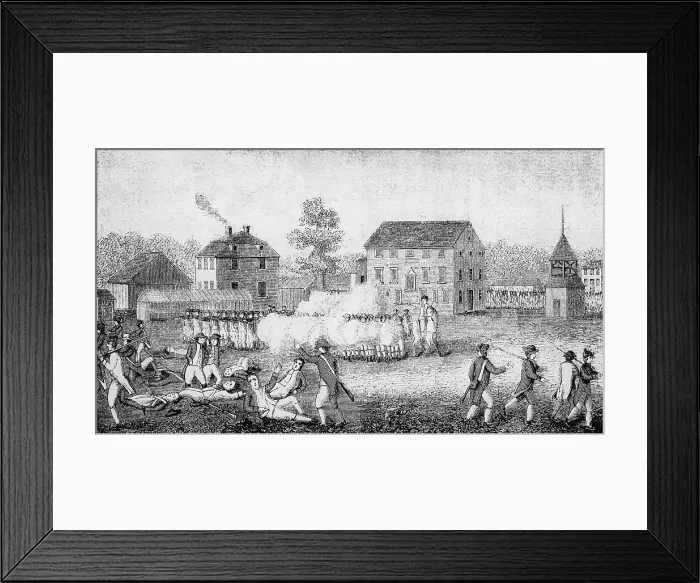Framed Print : Battle of Lexington, 1775